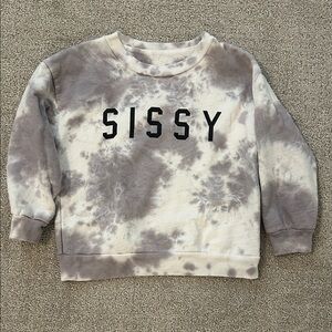 Tie-Dye Sweatshirt with SISSY Print